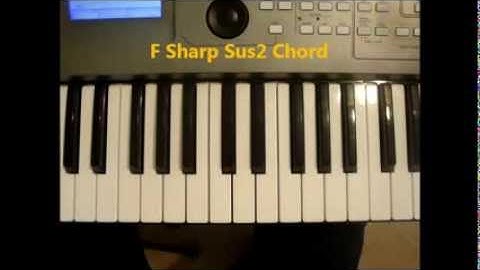 How To Play F Sharp Sus2 Chord On Piano (F# sus2, F#sus2)