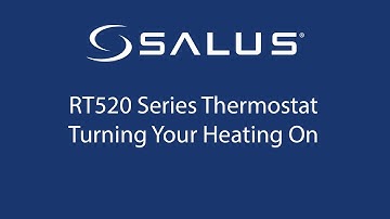 RT520 Series Thermostat - Turning Your Heating On