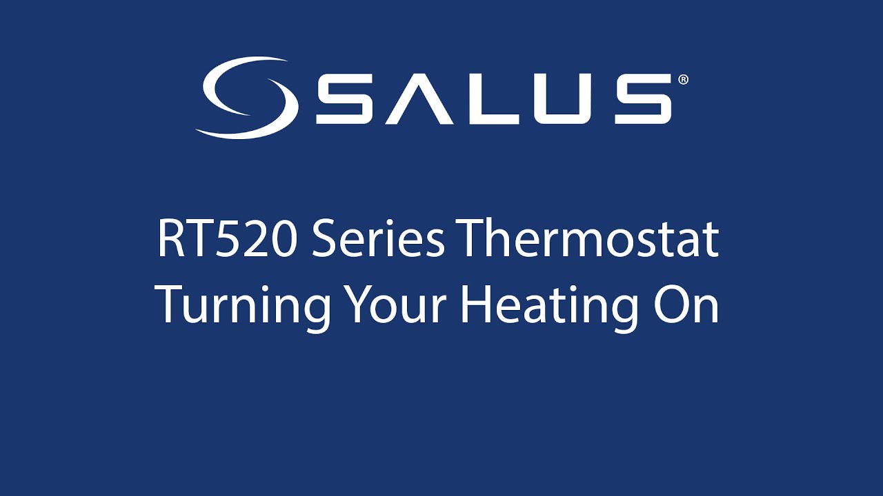 RT520 Series Thermostat - Turning Your Heating On - YouTube