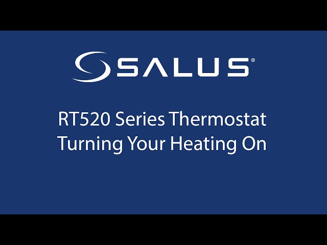 RT520 Series Thermostat - Turning Your Heating On - YouTube