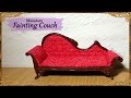 Miniature  Doll Fainting Couch - Polymer Clay/Fabric Tutorial