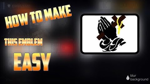 How to make an easy cool prayer emblem call of duty black ops 3