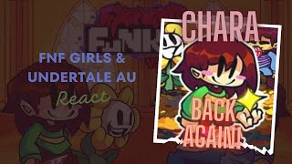 FNF Girls & Undertale AU React -  FNF Chara 2.0 Update DEMO Remastered  (FNF Mod BF Undertale)