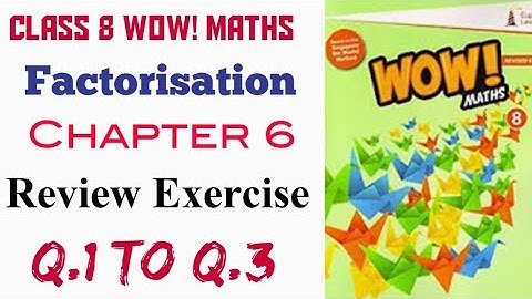 Review Exercise of Chapter 6 Class 8 Wow Maths