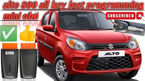 alto key program mini obd                                             alto all key lost programming