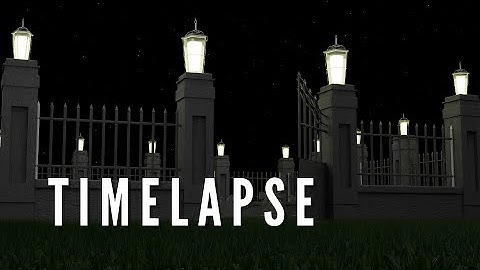 Cemetery | 3D Model (Timelapse) | Blender | Koganni