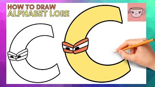 How To Draw Alphabet Lore - Letter C | Cute Easy Step By Step Drawing Tutorial