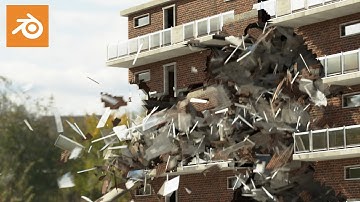 Blender Tutorial: Destroy Buildings The Easy Way (FREE Asset Included)