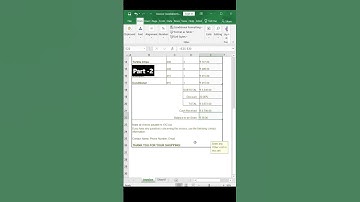Invoice Making Part 2.  #trending #excel #excelformula #trendingshorts #spreadsheetmagic