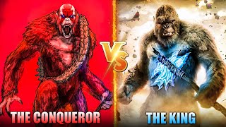 Kong vs Skar King Who will be the winner? King Kong vs Skar King The Conqueror