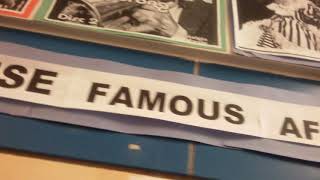 My Famous African American Display