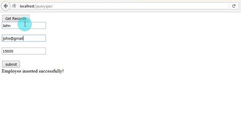 jQuery AJAX PHP MY SQL - Insert & View Data Into MySQL Database using