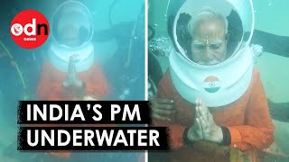 Prime Minister Modi Dives Into Sea To Perform Underwater Puja