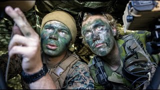 US and Swedish marines train together