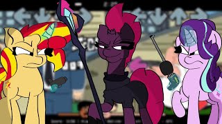 Animation Showdown But Sunset, Tempest And Starlight Sing It