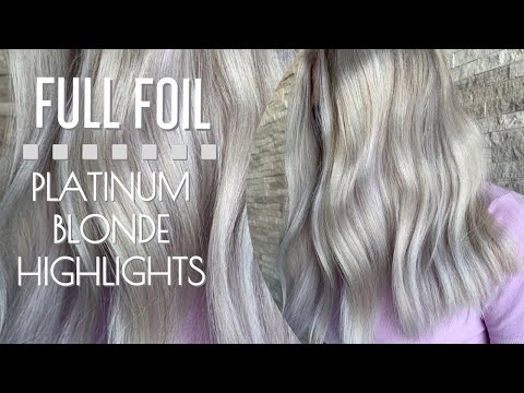 Platinum Blonde Highlights My Favorite Highlighting Technique Formulas Included Youtube