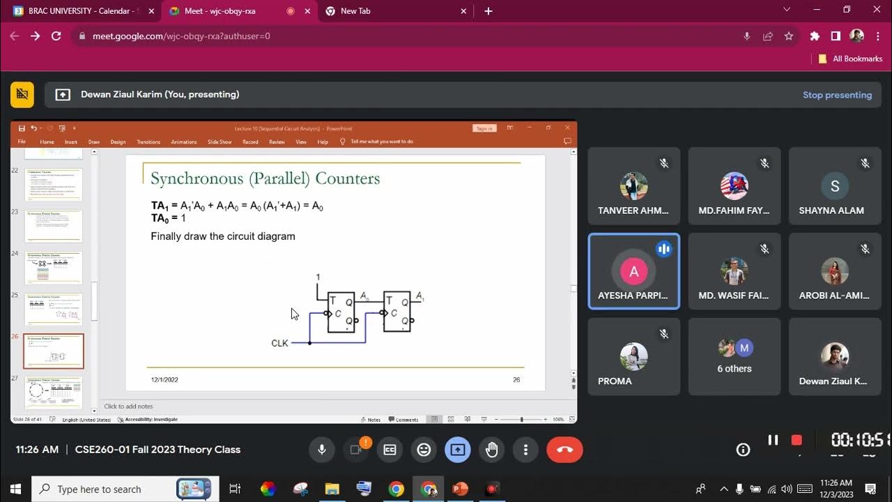 CSE260-01 03 November 2023 Online Class - YouTube