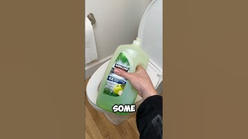 How to unclog a toilet without a plunger #shorts