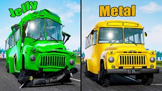 Jelly Car vs Metal Car #10 - Beamng drive
