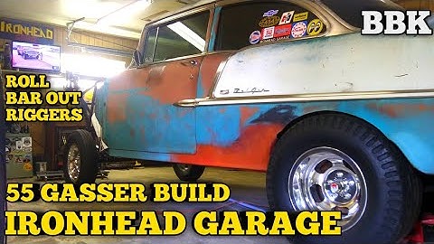 55 GASSER BUILD. ROLL BAR OUT RIGGERS