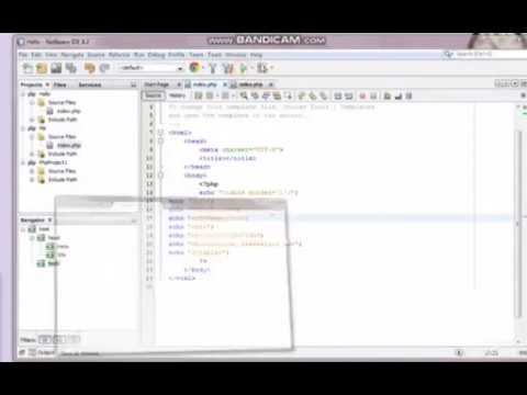 การใช้โปรแกรม xampp โดยคำสั่งphp เบื้องต้นโดยโปรแกรม NetBeans