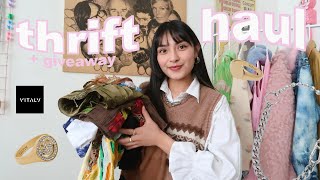 thrift haul 2021 | fairy grunge & y2k aesthetic + GIVEAWAY