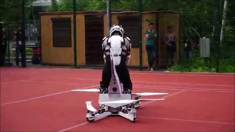 Hoverbike tests at #StartupVillage with #Techcrunch