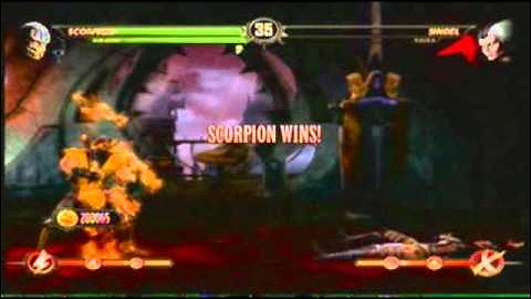 Mortal Kombat 9 Tag Team Classic Sub Zero And Scorpion  Part 1
