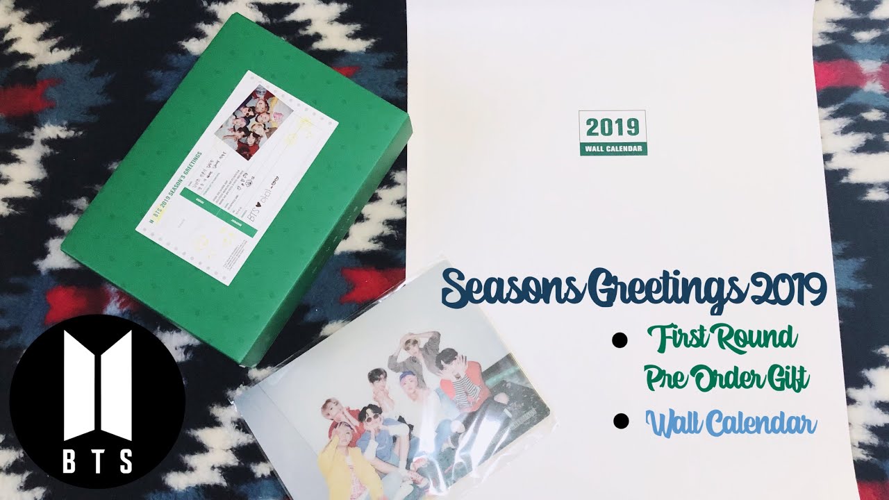 BTS Season's Greetings 2019 FULL Review 방탄소년단 2019년 시즌그리팅 리뷰 - YouTube