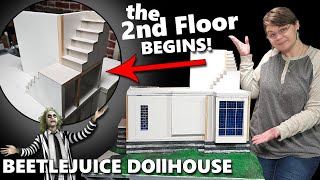 Fighting with Foamboard and Starting the 2nd Floor!The Beetlejuice Dollhouse