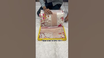 A very beautiful pure pasmina silk white colour Sarees #trending #instagram #youtube #shorts #new