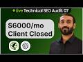 Live Technical SEO Audit Worth $6K - Step by Step Practical Guide to SEO Audit in 2026 using AI - P7