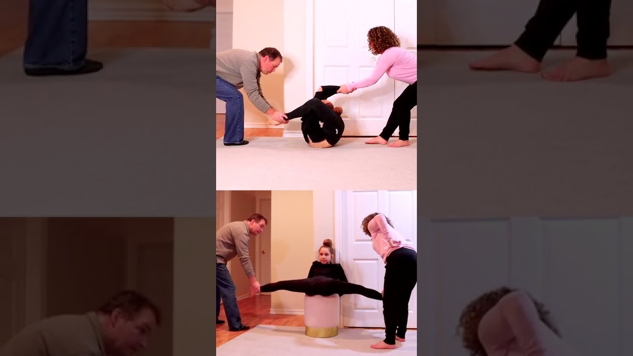 Insane Viral Flexibility TikTok | Anna McNulty & Parents