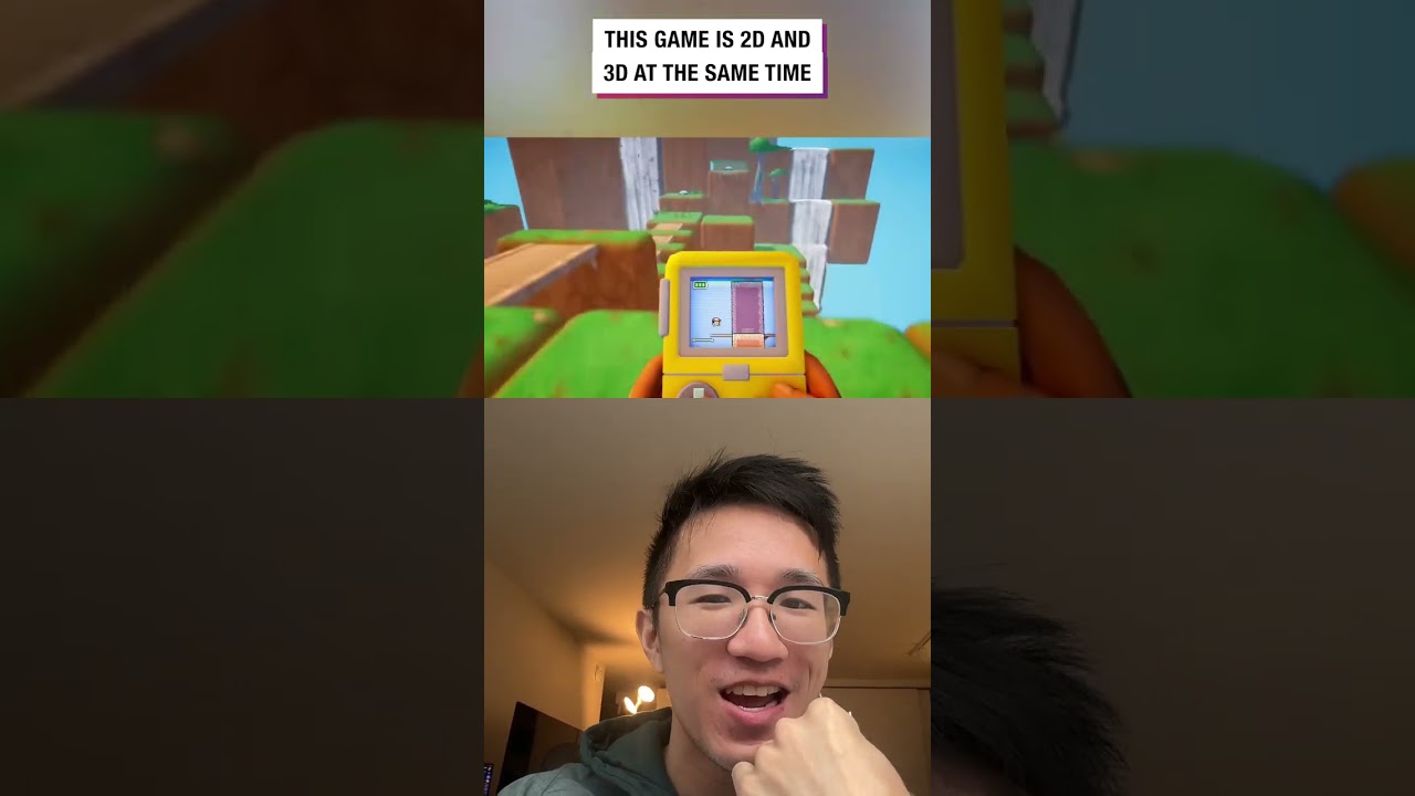 a game that is 3D and 2D at the same time?! #gaming #videogames #videogame