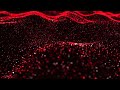 Red Data Waves 4K 🔴 2 Hours Cyber Ocean Animation Background