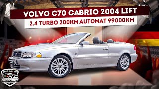 Klasyczne CABRIO ✅️ VOLVO C70 KABRIOLET ✅️ 2.4 TURBO 200KM ✅️ Automat ✅️ 2004 ✅️ 99000km
