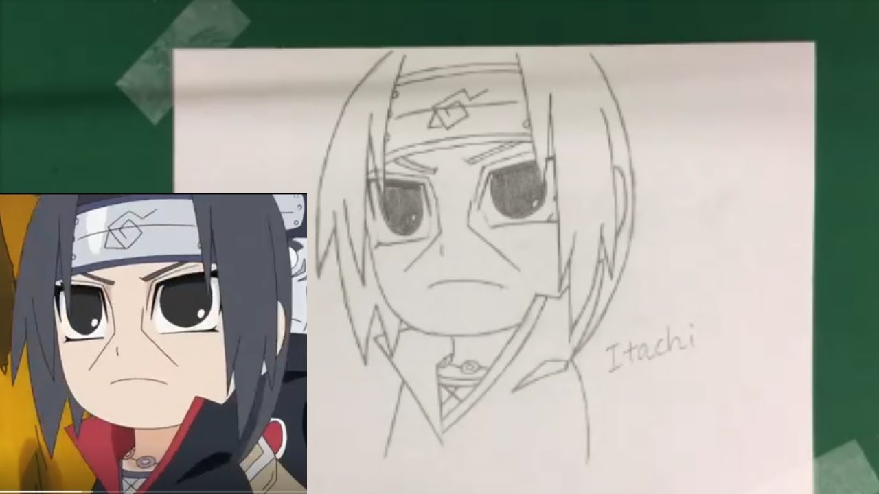 How To Draw Anime Guidelines Itachi Uchiha Naruto Sd ナルト Sd ロック リーの 青春フルパワー忍伝 うちはイタチ 描き方 Youtube