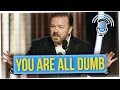 Ricky Gervais Roasts the Audience at The Golden Globes