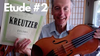 Video thumbnail of "Etude #2 violin by Rodolphe Kreutzer (1766-1831)"