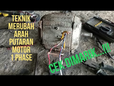 cara merubah putaran motor | motor 1 phase | motor kapasitor