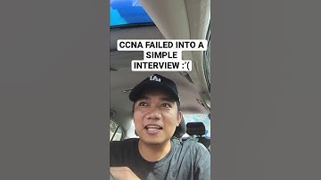 How a ccna and ccnp failed in an interview :’( #shorts