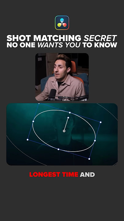 Shot matching secret ￼no one wants you to know ￼ #davinciresolve