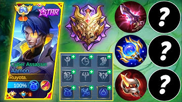 AAMON TOP GLOBAL EMBLEM SET AND 1 SHOT ULTI🔥DELETE ENEMY! BUILD | AAMON BEST BUILD 2023 - MLBB