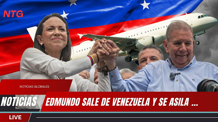 EDMUNDO GONZÁLEZ: El OPOSITOR abandona VENEZUELA y VIAJA a ESPAÑA  AL recibir ASILO POLÍTICO | NTG