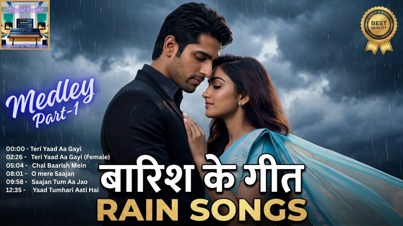 Rain Songs Medley-Part 1 (बारिश के गाने) | Romantic Monsoon Hits & Lofi Jukebox | Hindi Rain Song