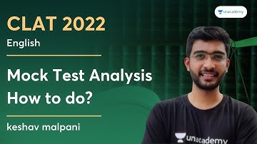 Mock Test Analysis  how to do? | Keshav Malpani | Unacademy CLAT