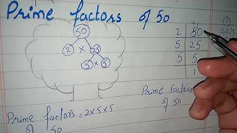 Factor Tree of 50|Prime Factorization of 50