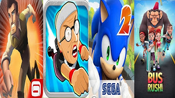 Danger dash vs Angry gran run vs Sonic Dash 2 vs bus rush || Android iPad iOS Gameplay IP PLAYGAME