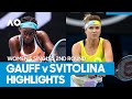 Coco Gauff vs Elina Svitolina Match Highlights (2R) | Australian Open 2021