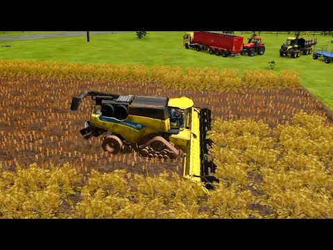 farming simulator 14 canola harvest